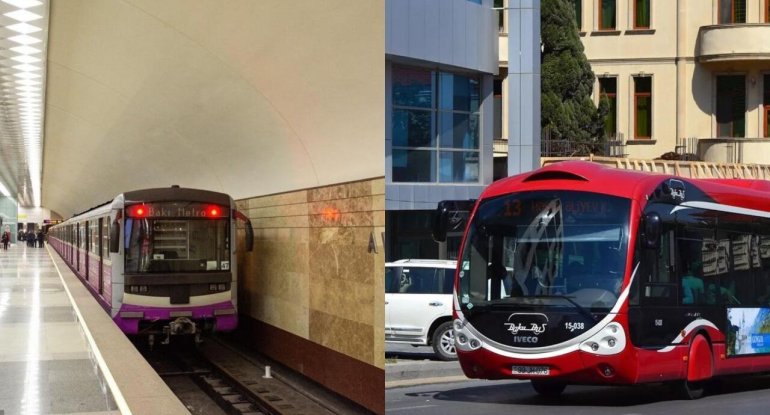 Avtobus və metrodan istifadə edənlərə ŞAD XƏBƏR
